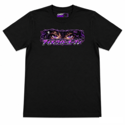 Lazy Otaku Eyes Wide Open Anime T-Shirt – Purple Manga Eyes Graphic Tee Anime Graphic Tee