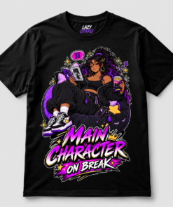 Main Character on Break Anime Graphic Tee