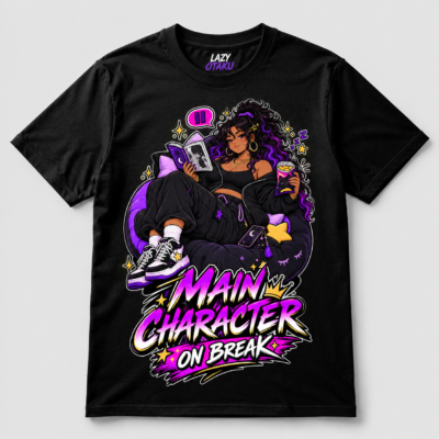 Main Character on Break Anime Graphic Tee